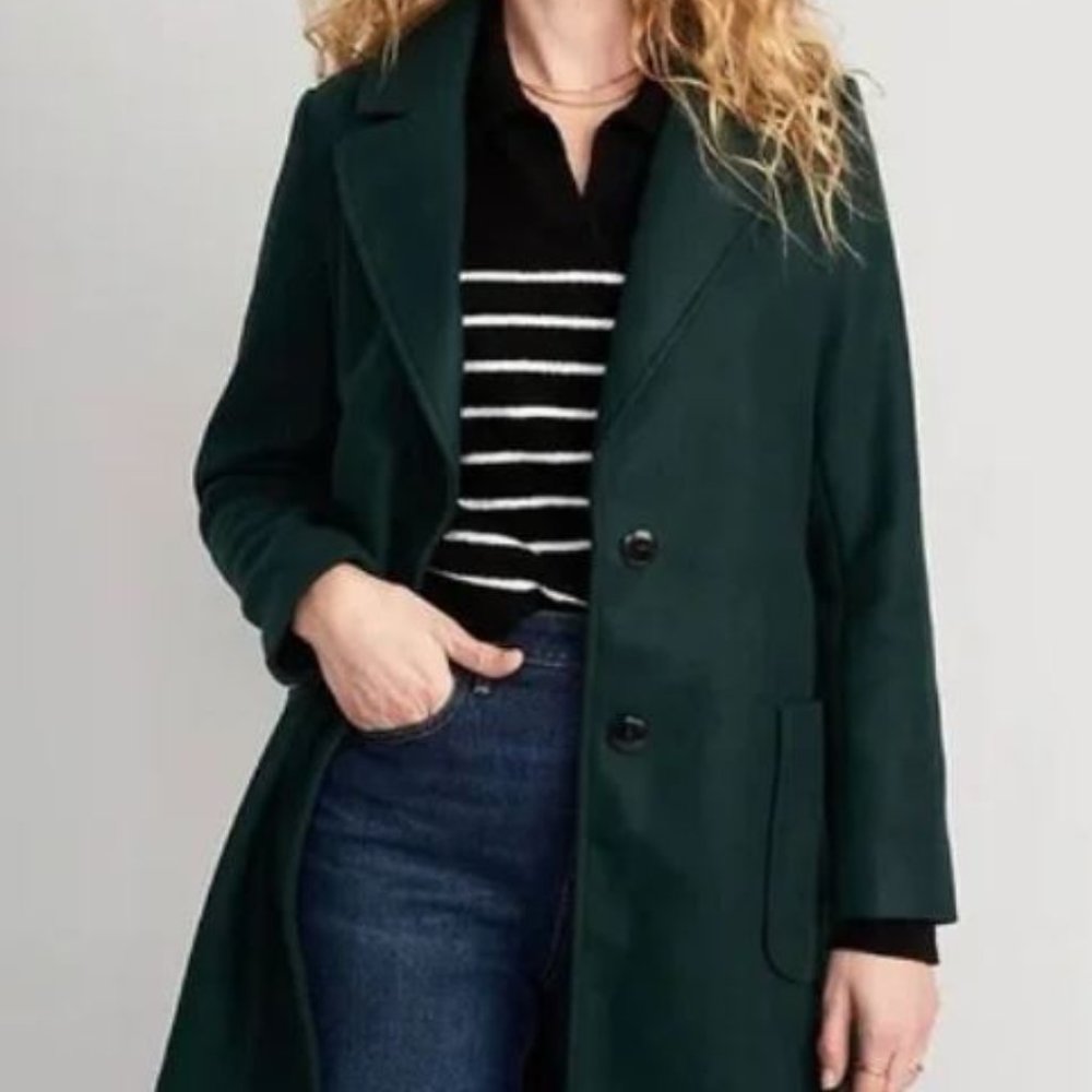 NWT Old Navy Dark Green Coat - Women's  Size M